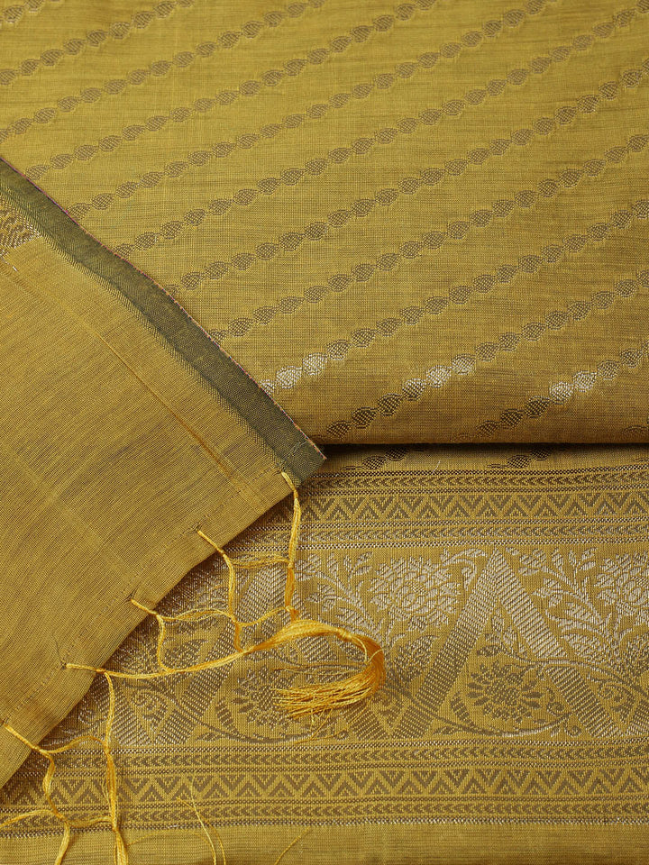 Woven Design Chanderi Unstitched Suit With Pant &amp; Dupatta