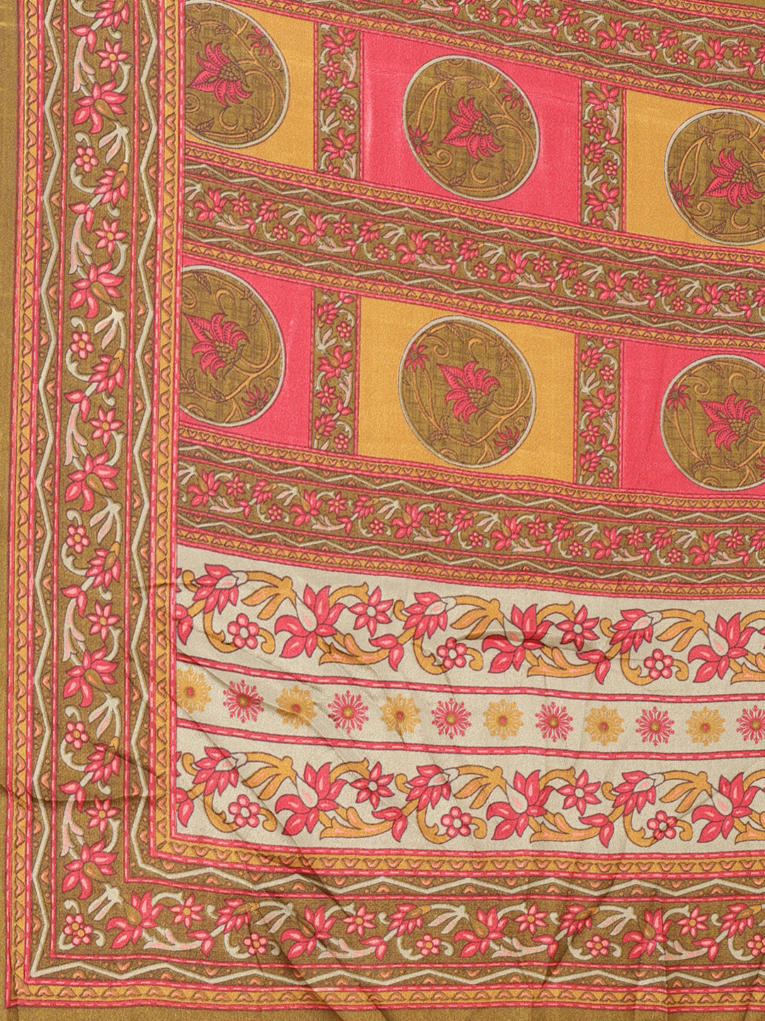 Digital Printed Crepe Saree