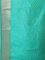 Zari Border Booti Woven Handloom Saree