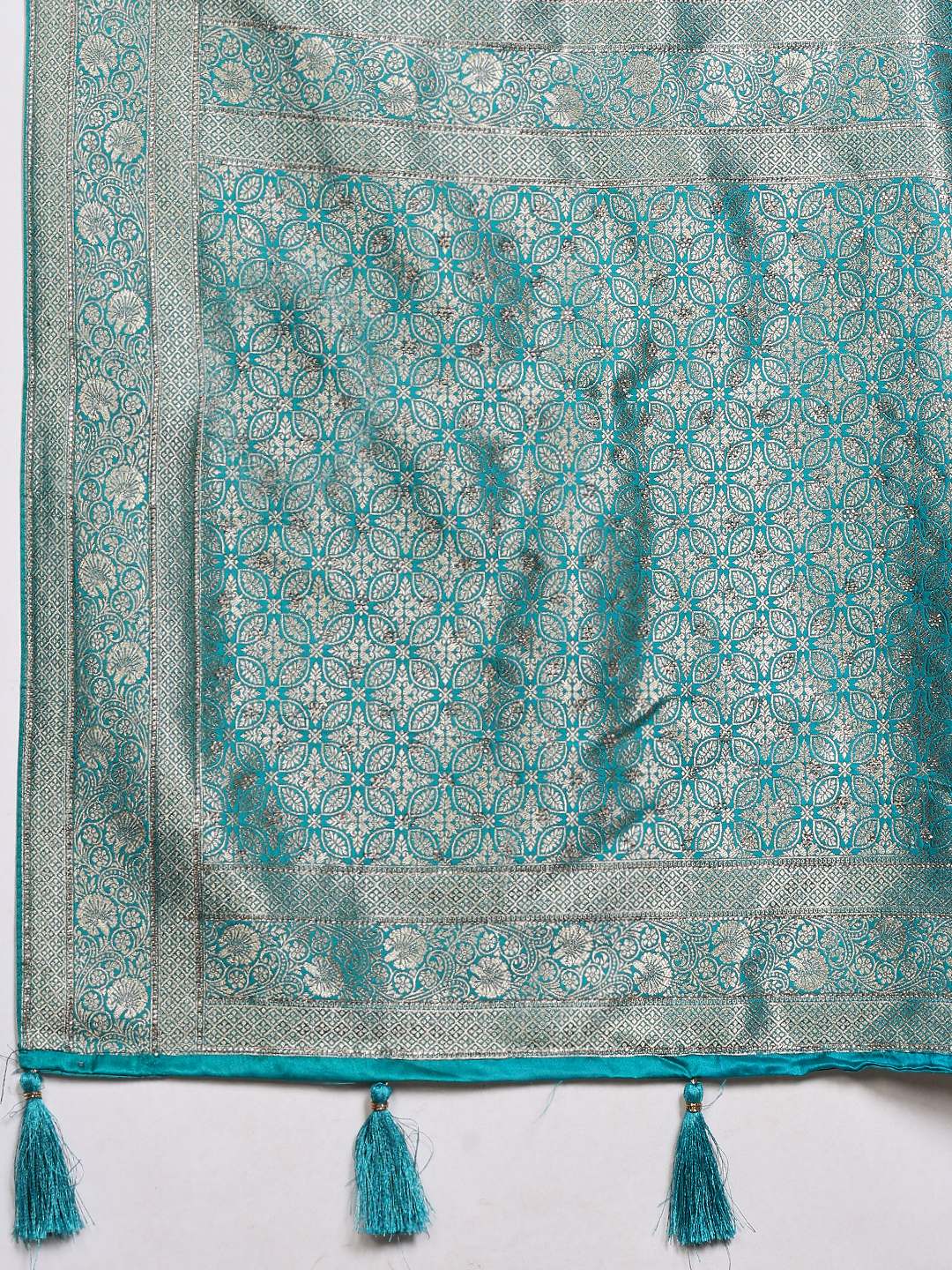 Woven Design Satin Saree