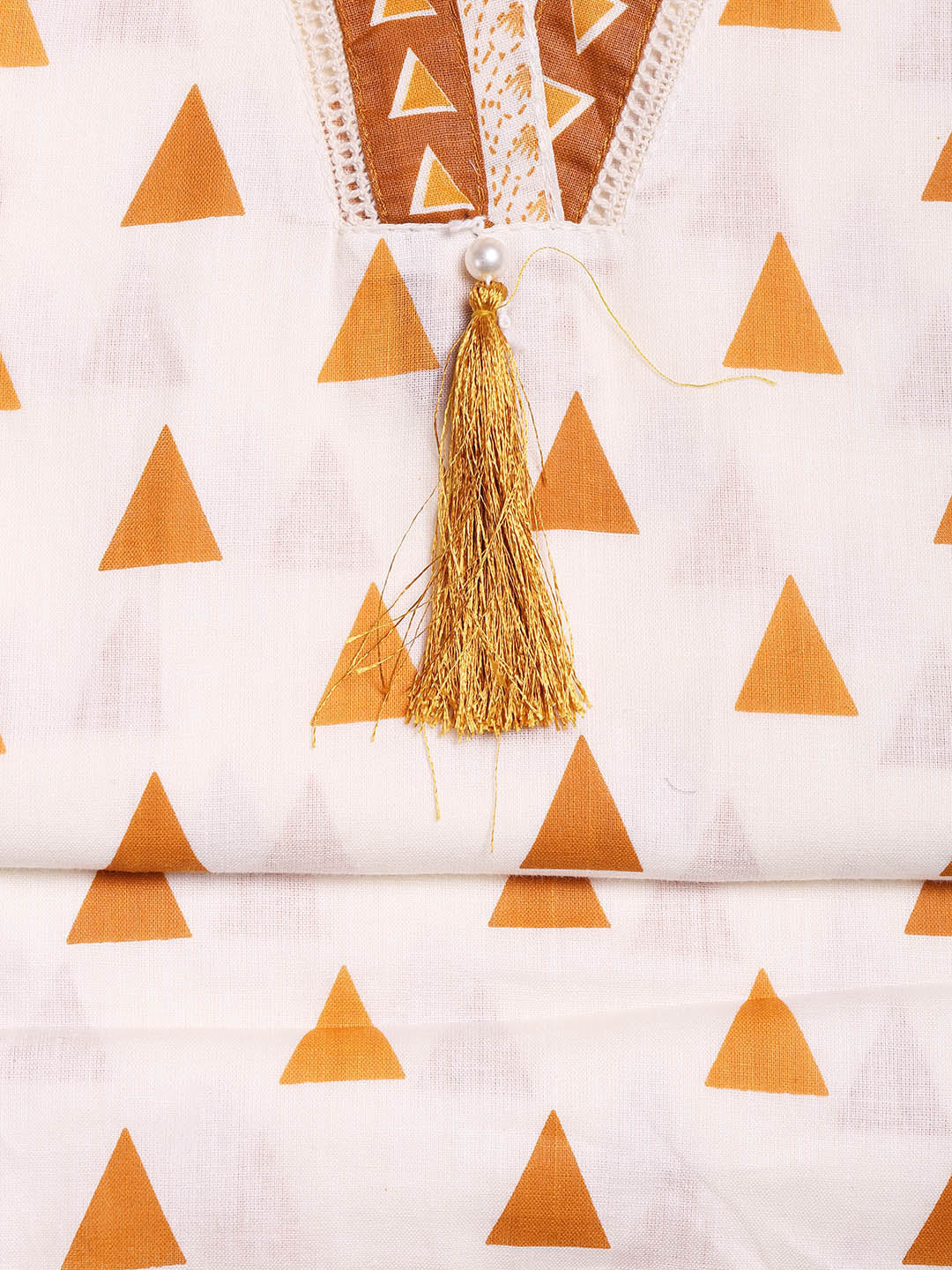 Printed Cotton Blend Unstitched Suit With Dupatta