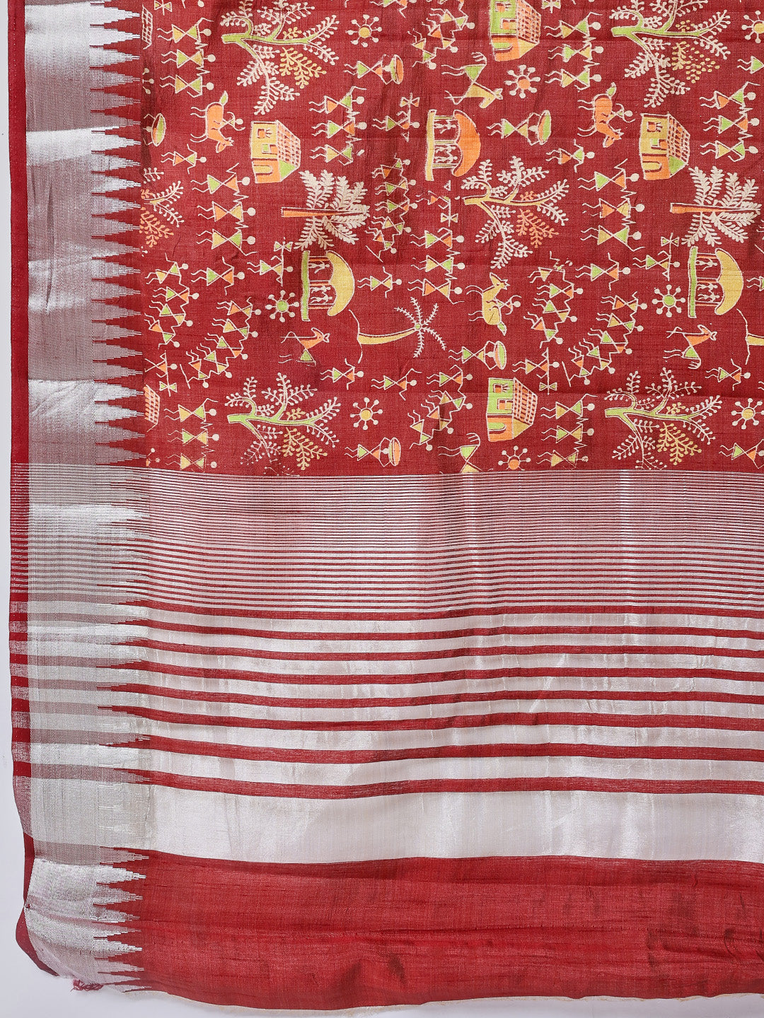 Digital Printed Art Silk Saree