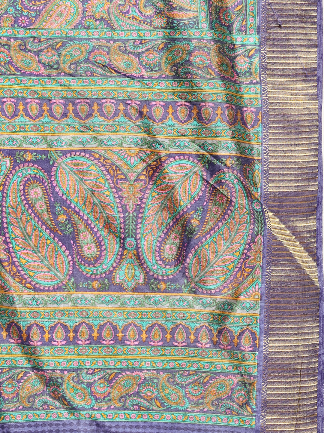 Paisley Printed Art Silk Saree