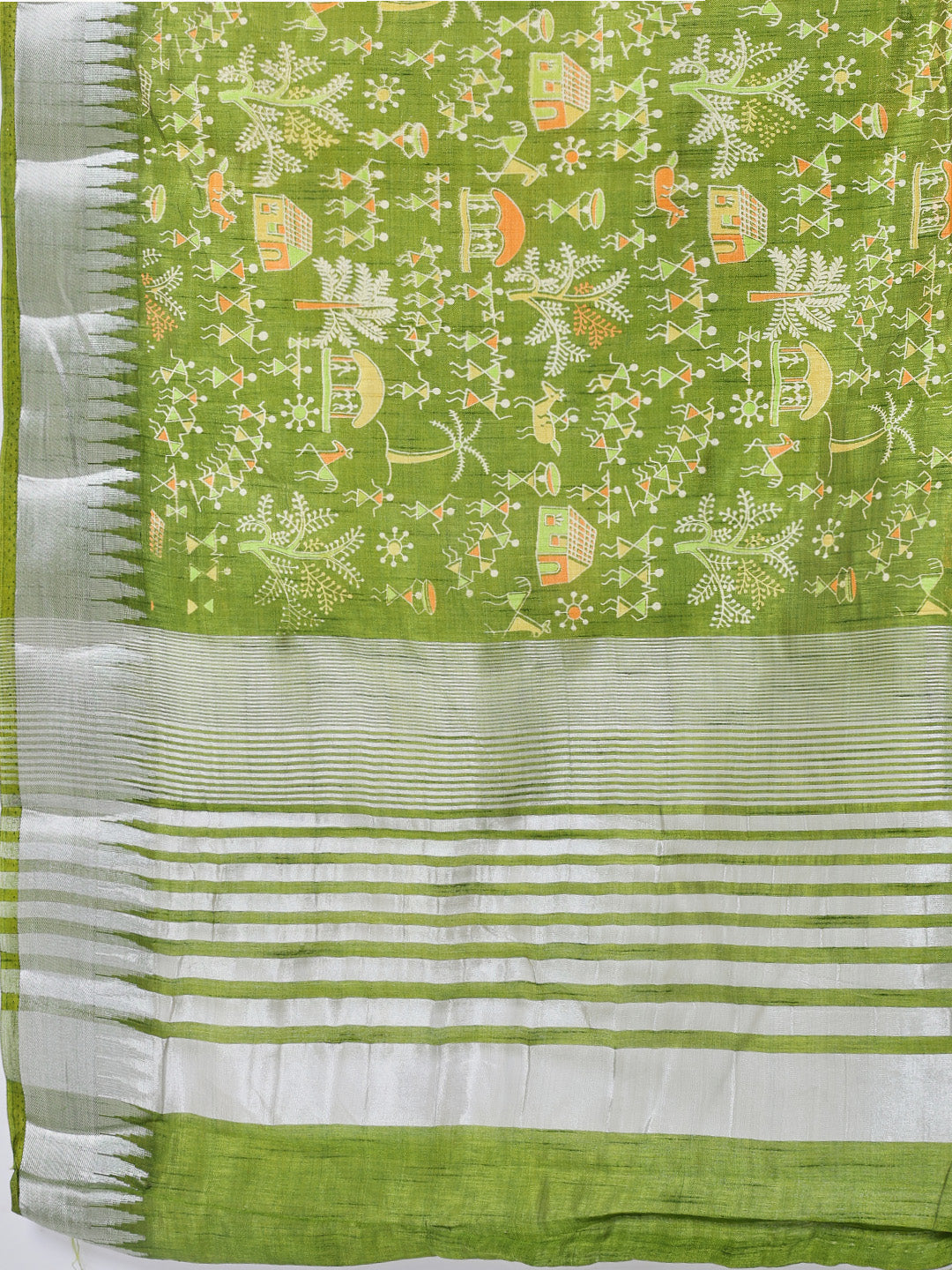 Digital Printed Art Silk Saree