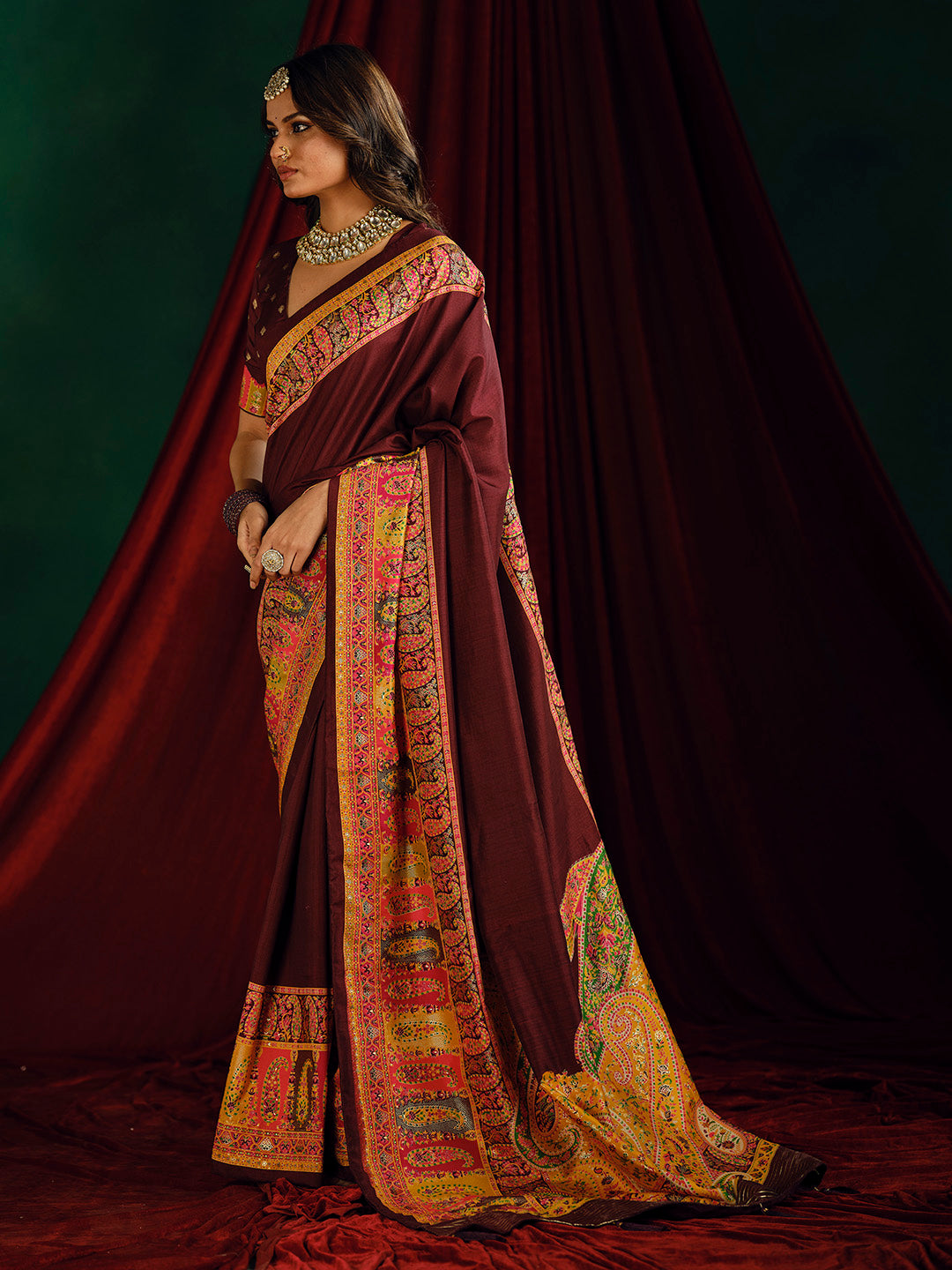 Plain Art Silk Saree