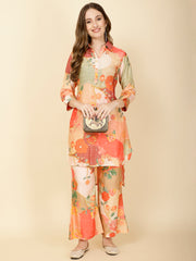 Printed Muslin Kurta Set