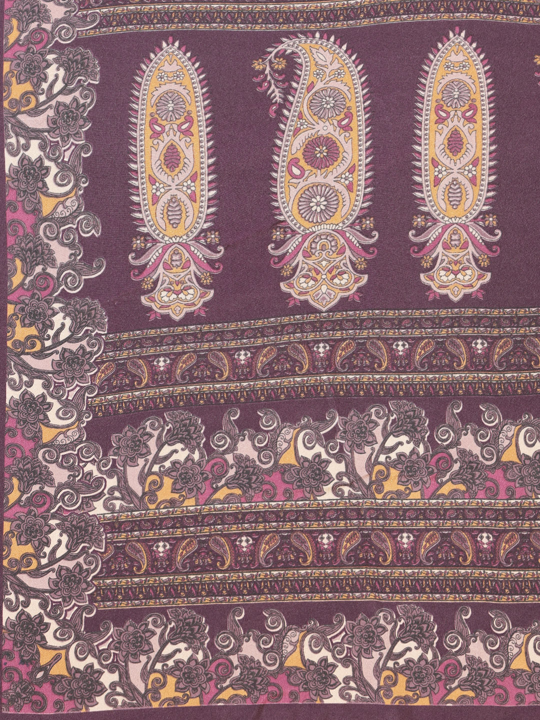 Digital Printed Crepe Saree