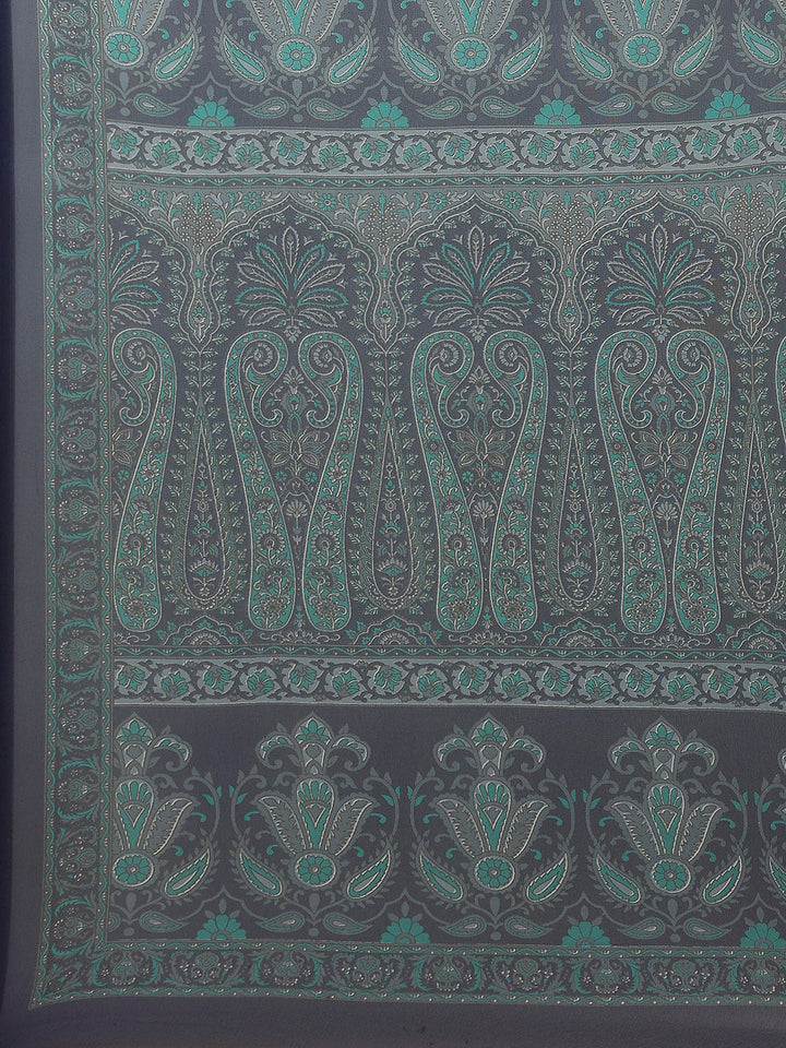 Floral Printed Georgette Saree
