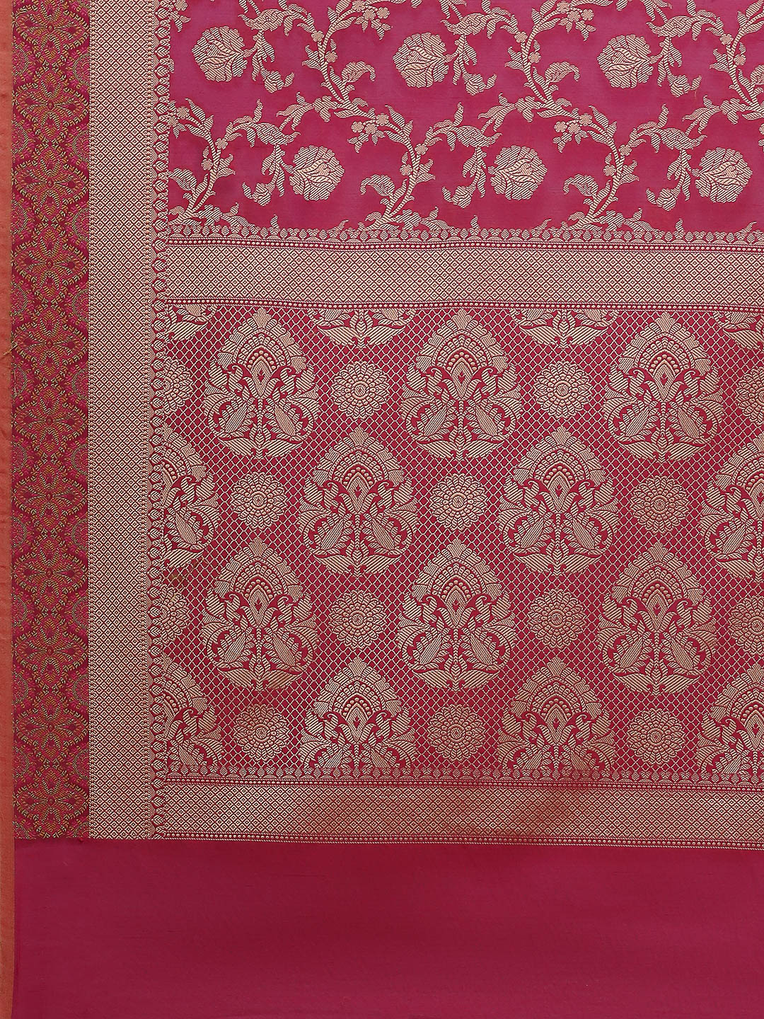Resham Embroidered Cotton Blend Woven Saree