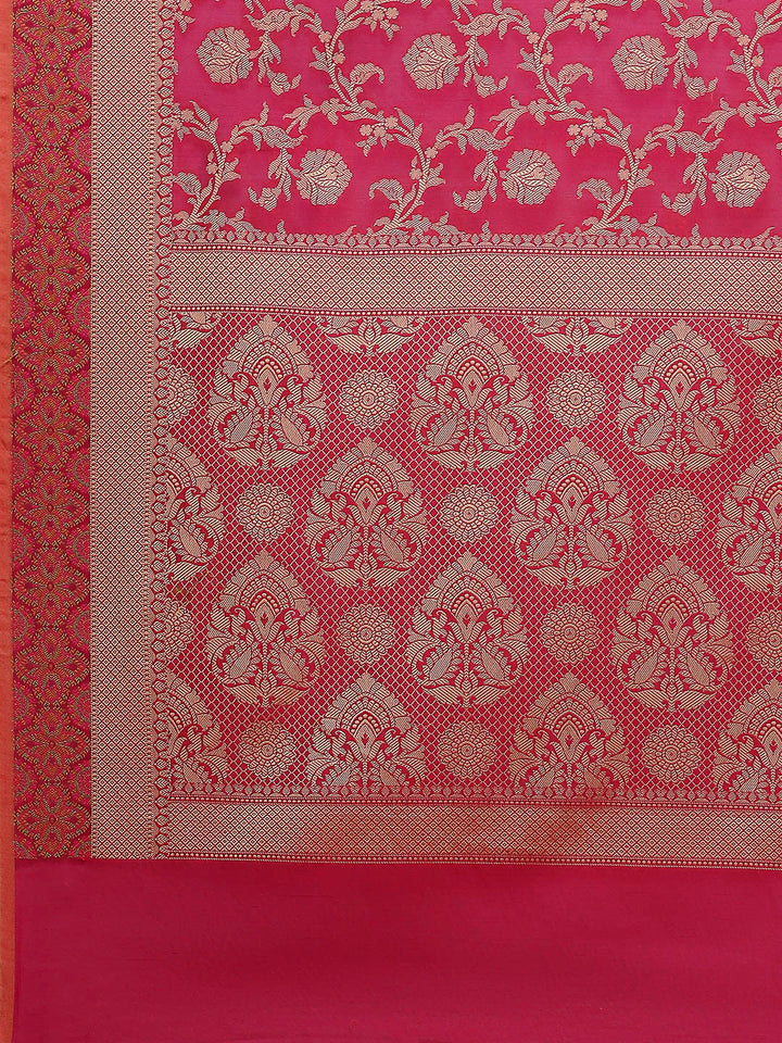 Resham Woven Design Cotton Blend Woven Saree