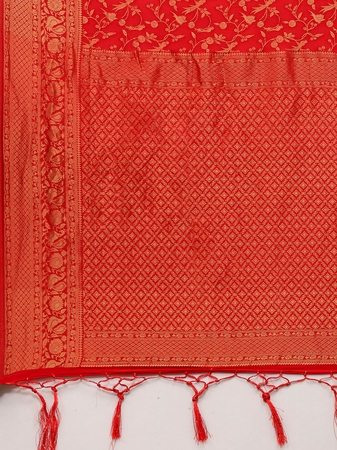Zaari Jaal Crepe Saree
