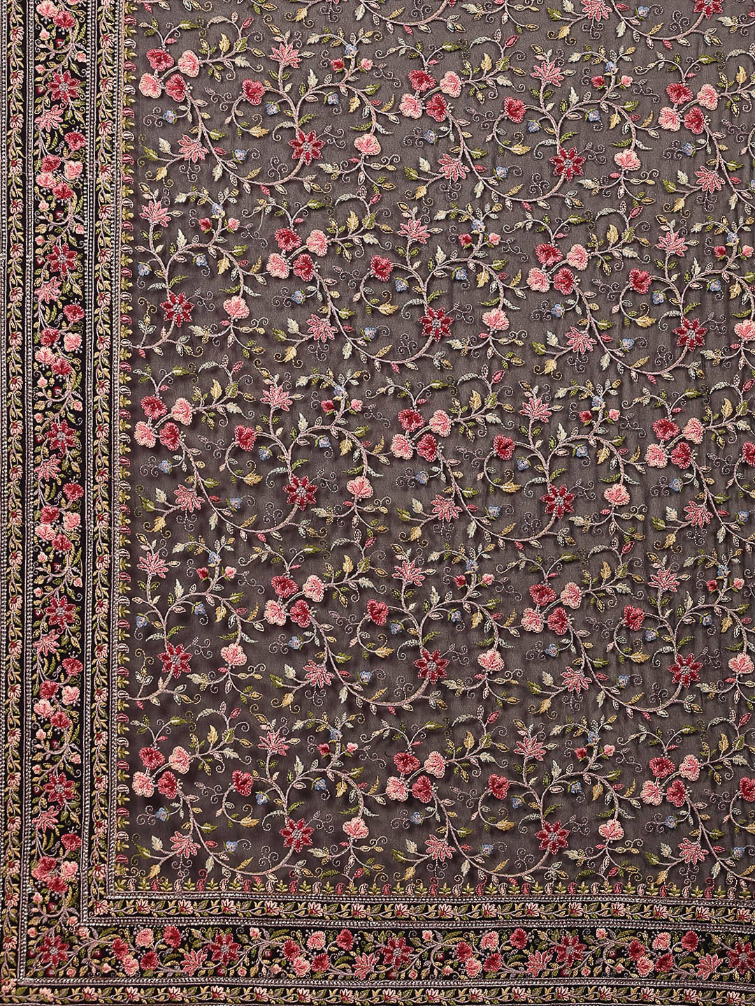 Embroidered Georgette Saree