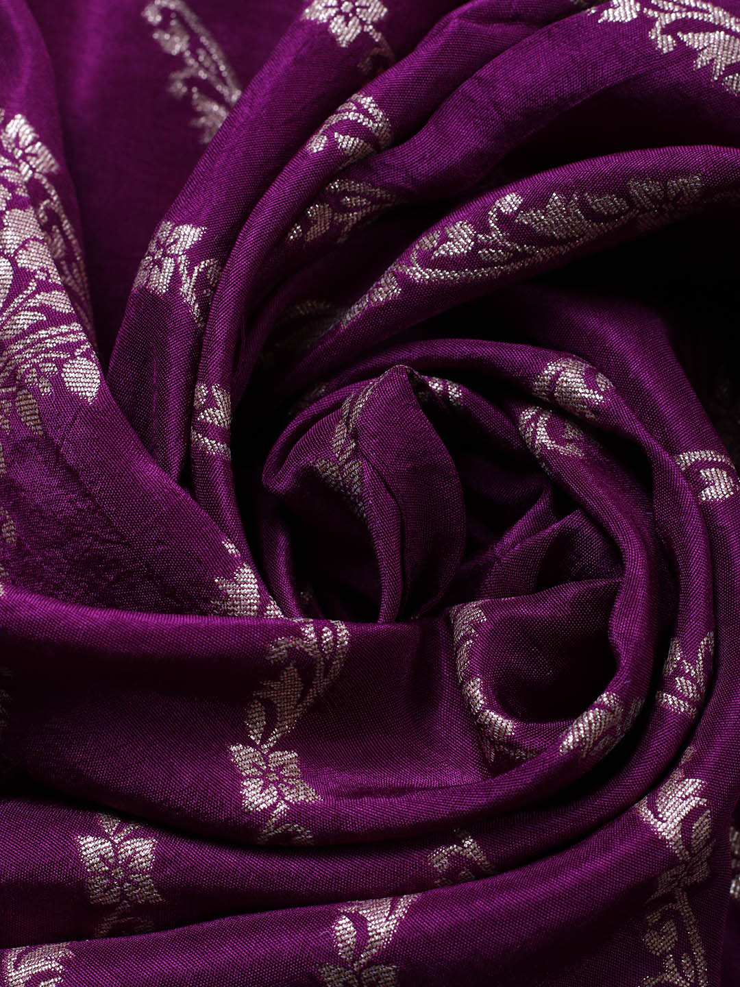 Woven Design Chanderi Unstitched Suit With Pant &amp; Dupatta