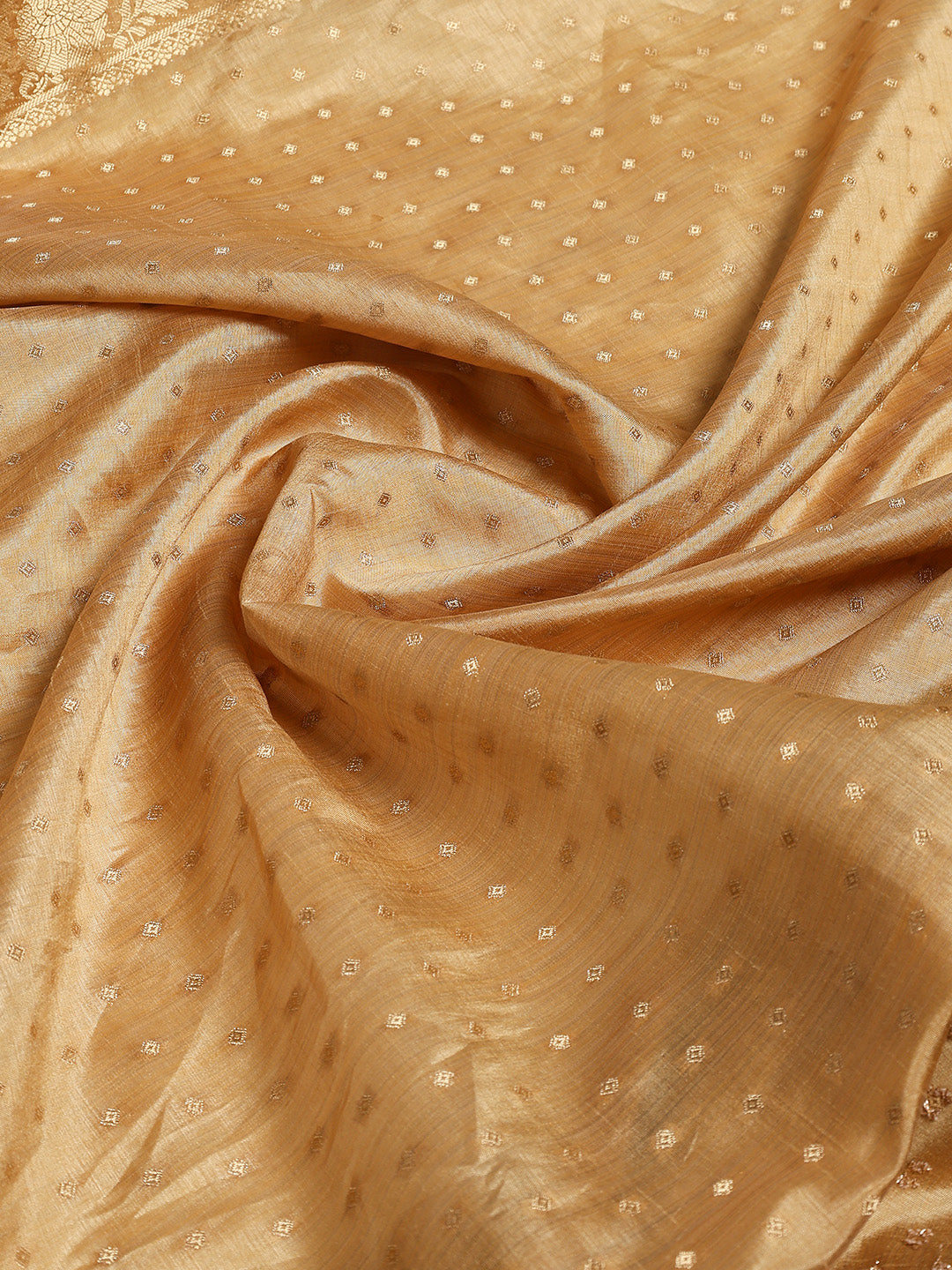 Zari Border Booti Art Silk Woven Saree