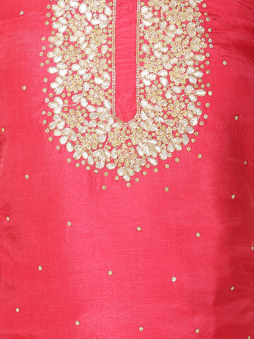 Neck Embroidered Handloom Unstitched Suit Piece With Dupatta