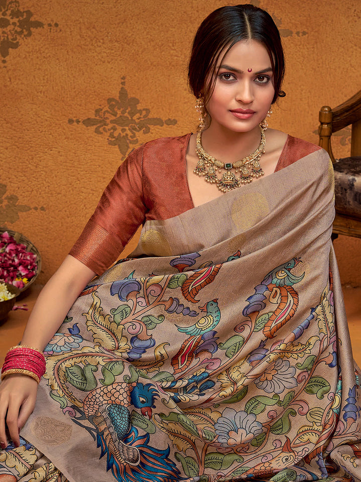 Printed Art Silk Saree