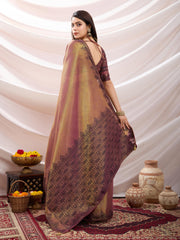 Gota Art Silk Woven Saree