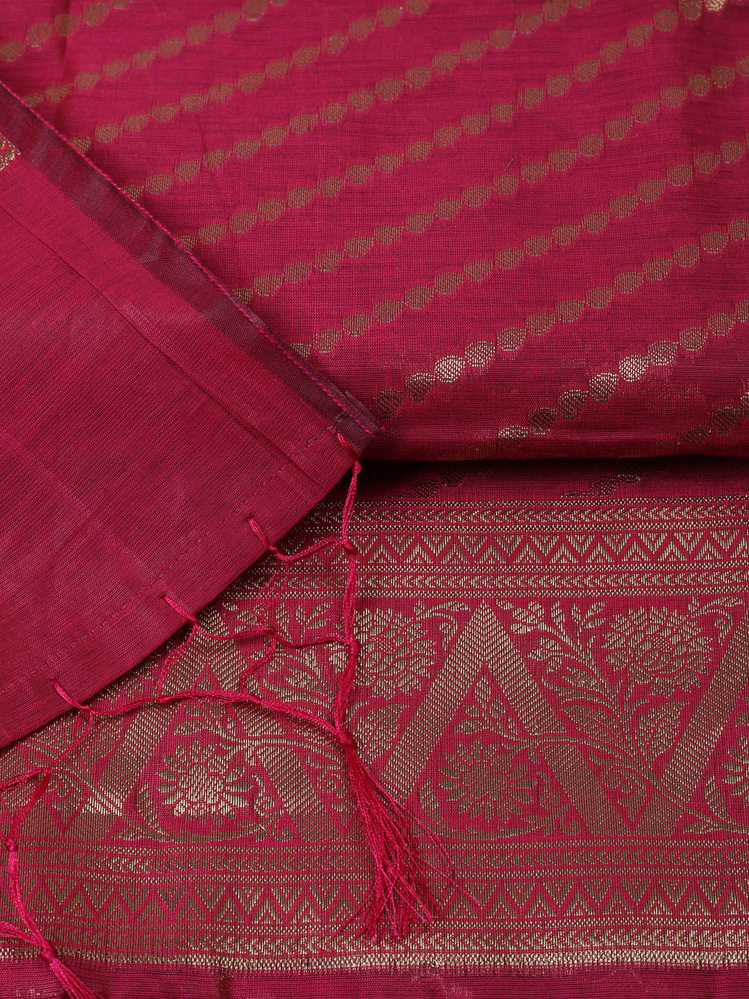 Woven Design Chanderi Unstitched Suit With Pant &amp; Dupatta