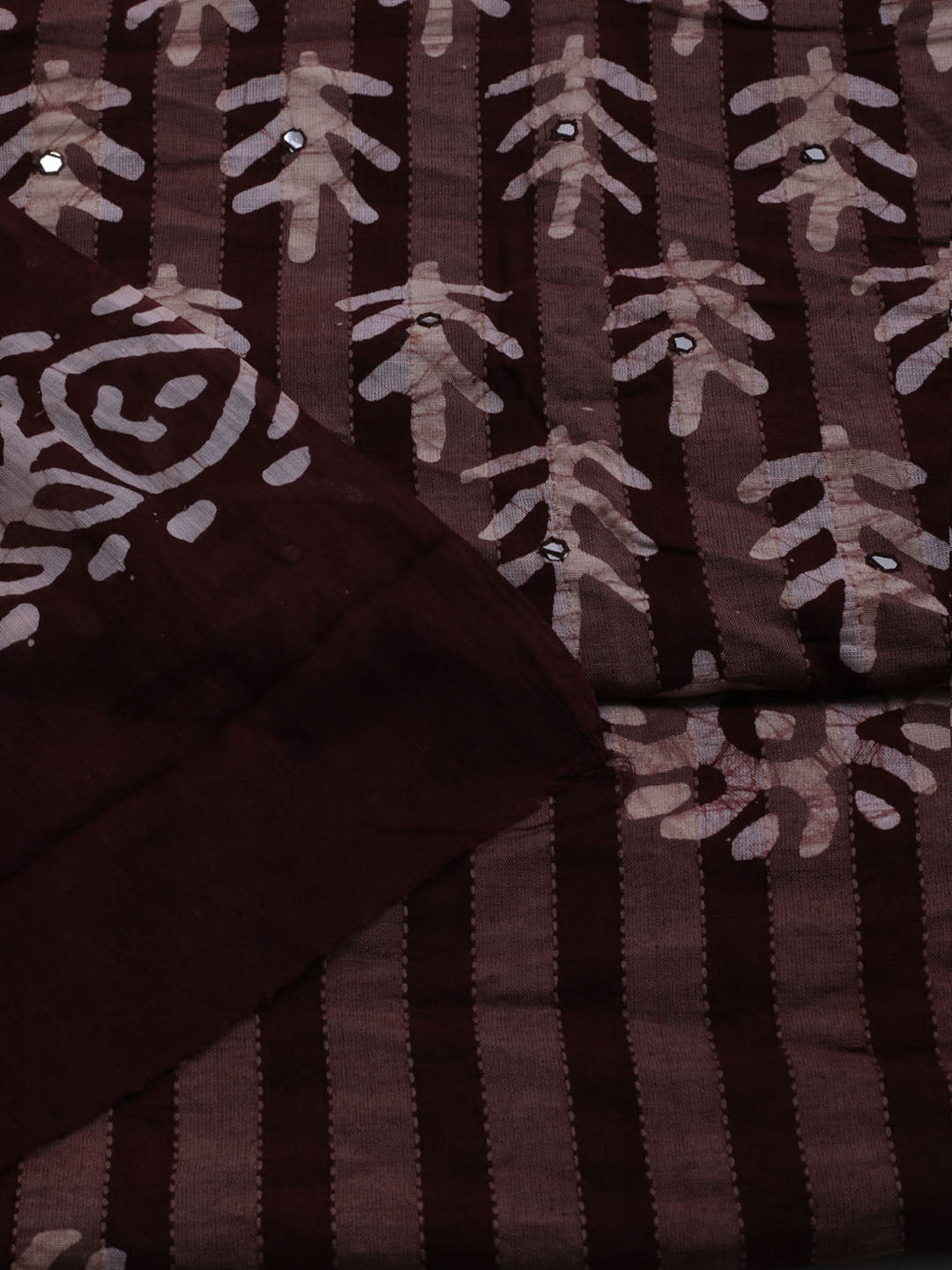 Printed Cotton Blend Unstitched Suit With Dupatta