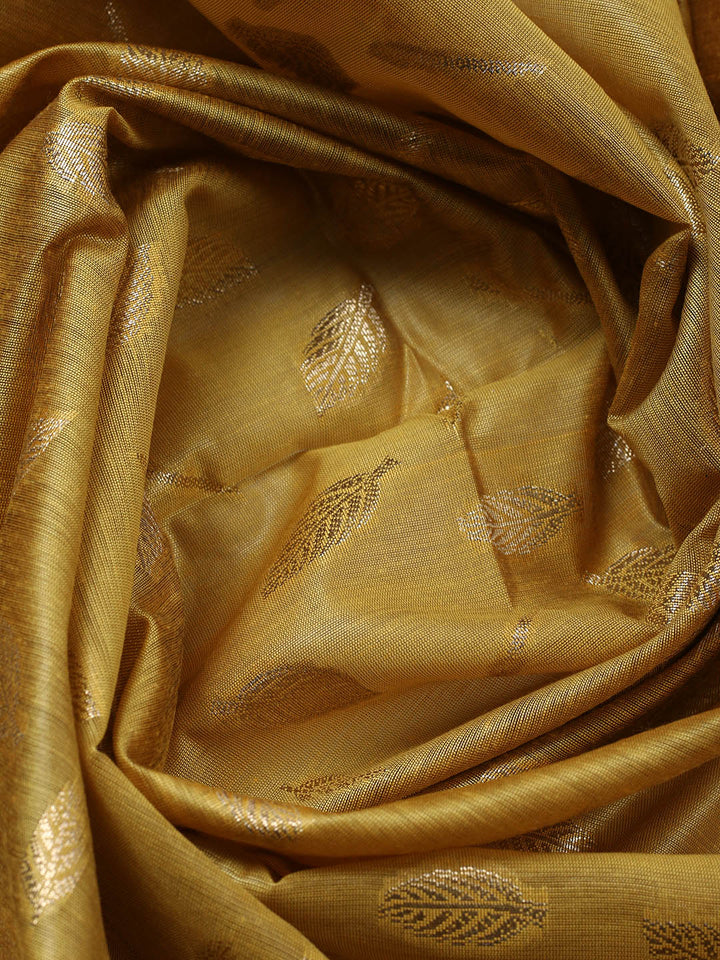 Banarasi Chanderi Unstitched Suit With Pant &amp; Dupatta