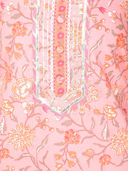 Printed Cotton Unstitched Suit Piece With Dupatta