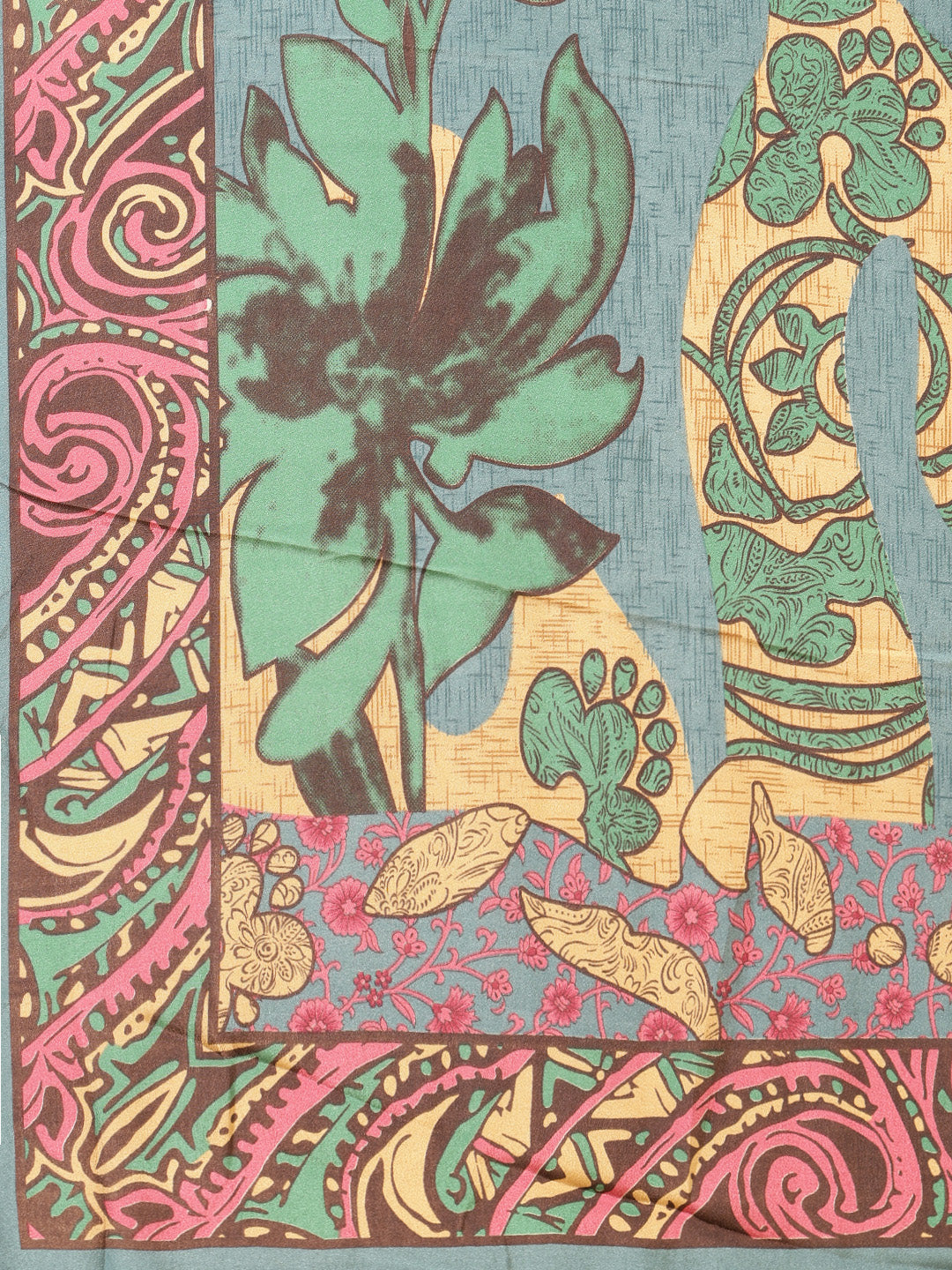 Digital Printed Crepe Saree