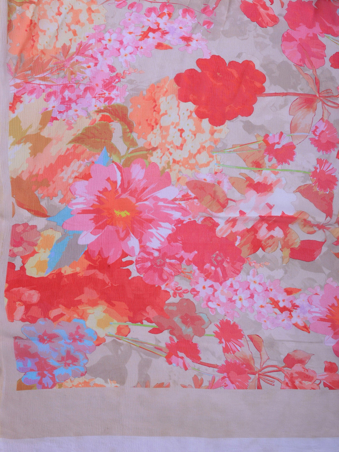 Digital Print Chiffon Saree