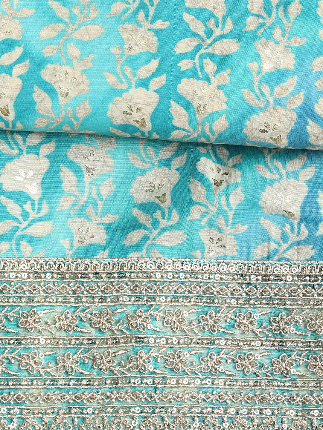 Embroidered Muslin Unstitched Suit With Dupatta