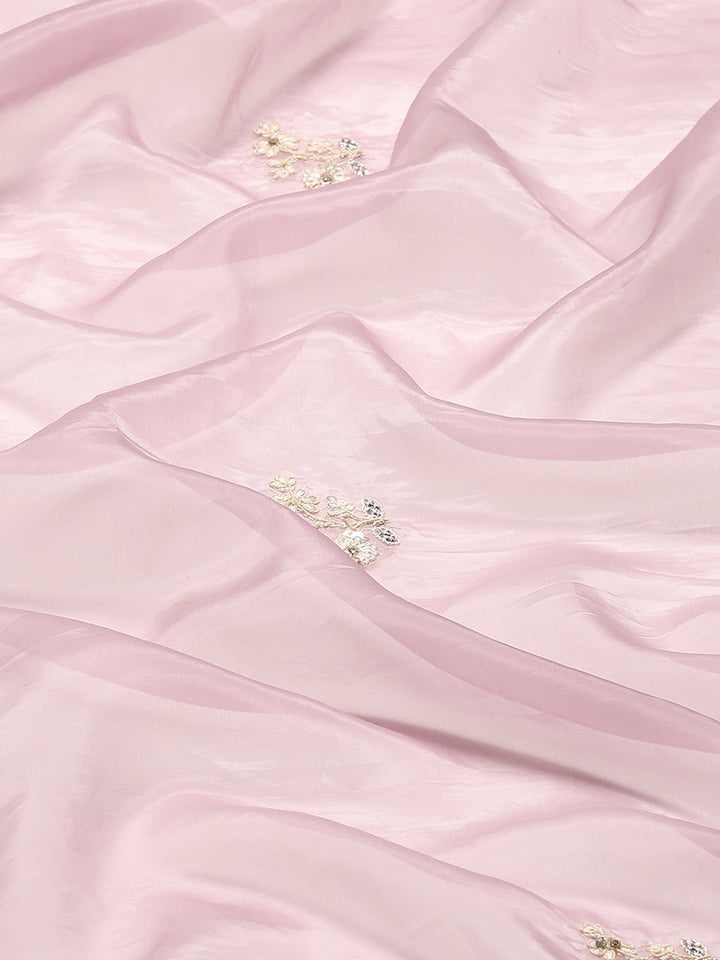 Stone Work Organza Saree