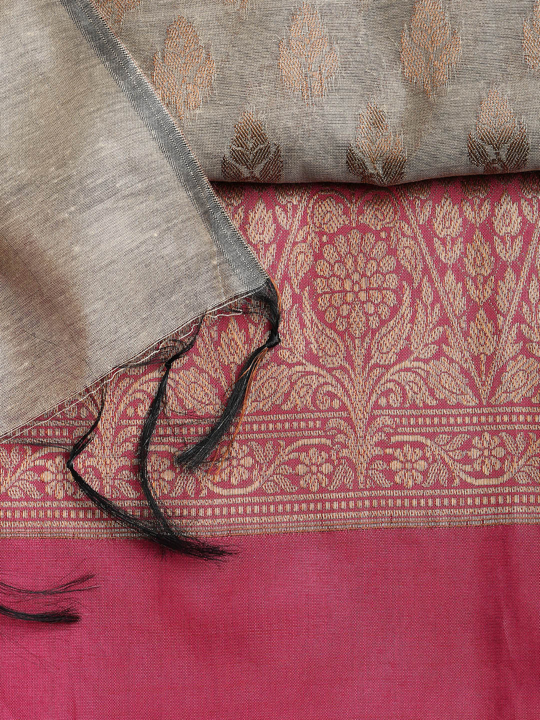 Woven Chanderi Unstitched Suit With Dupatta