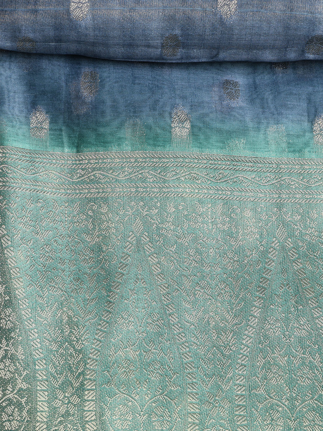 Neck Embroidered Chanderi Unstitched Suit With Dupatta