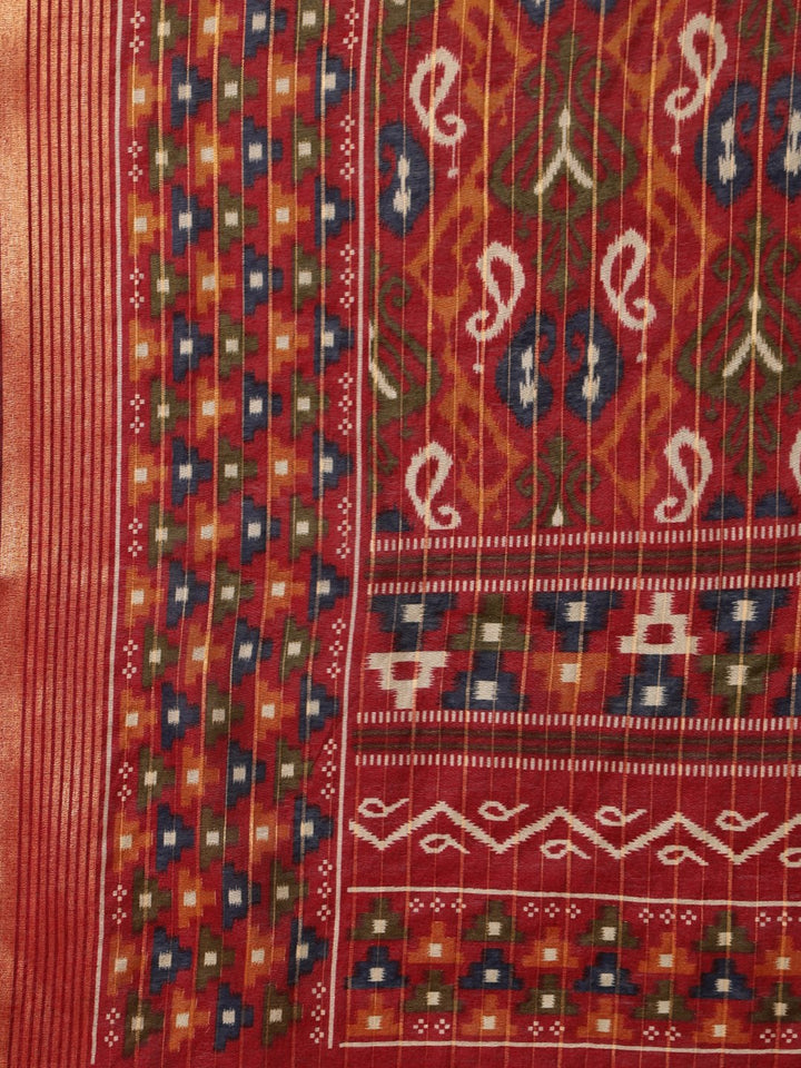 Digital Printed Art Silk Saree