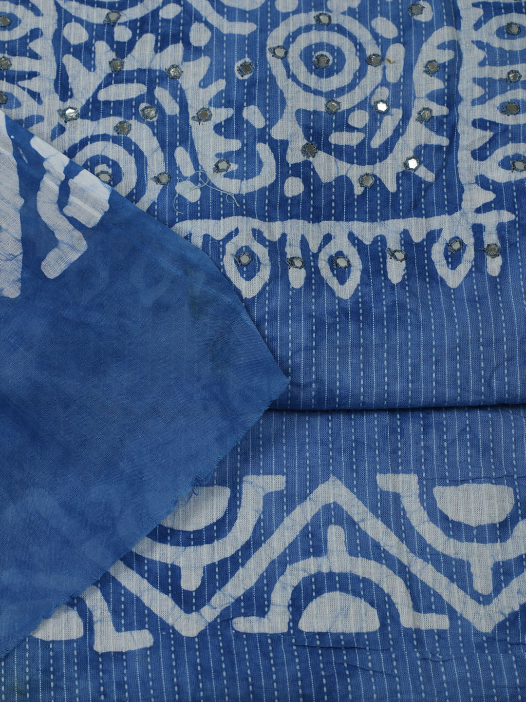 Printed Cotton Unstitched Kurta With Pant &amp; Dupatta