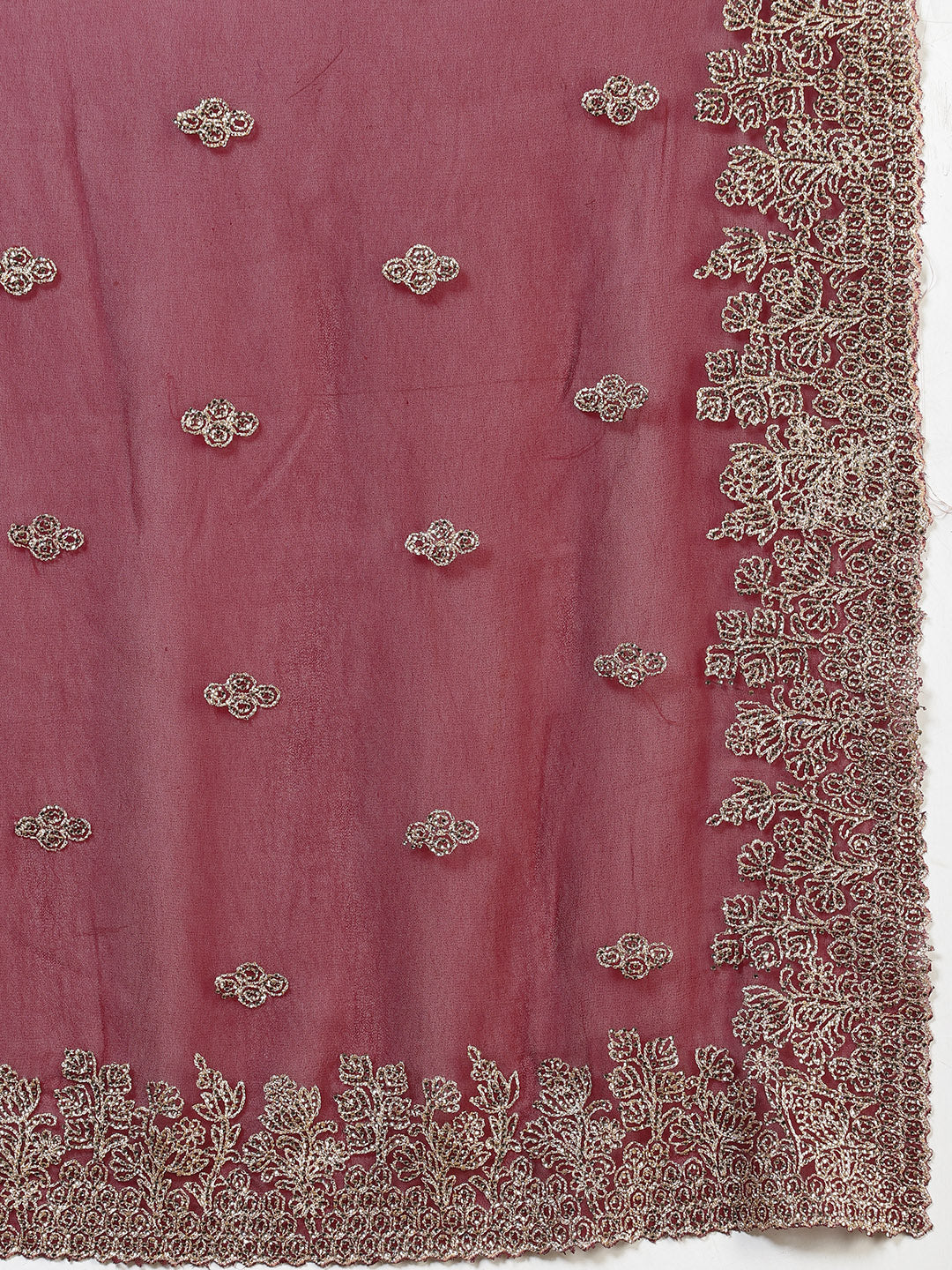 Zari Embroidered Georgette Saree