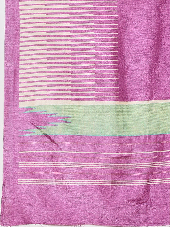 Digital Print Art Silk Saree
