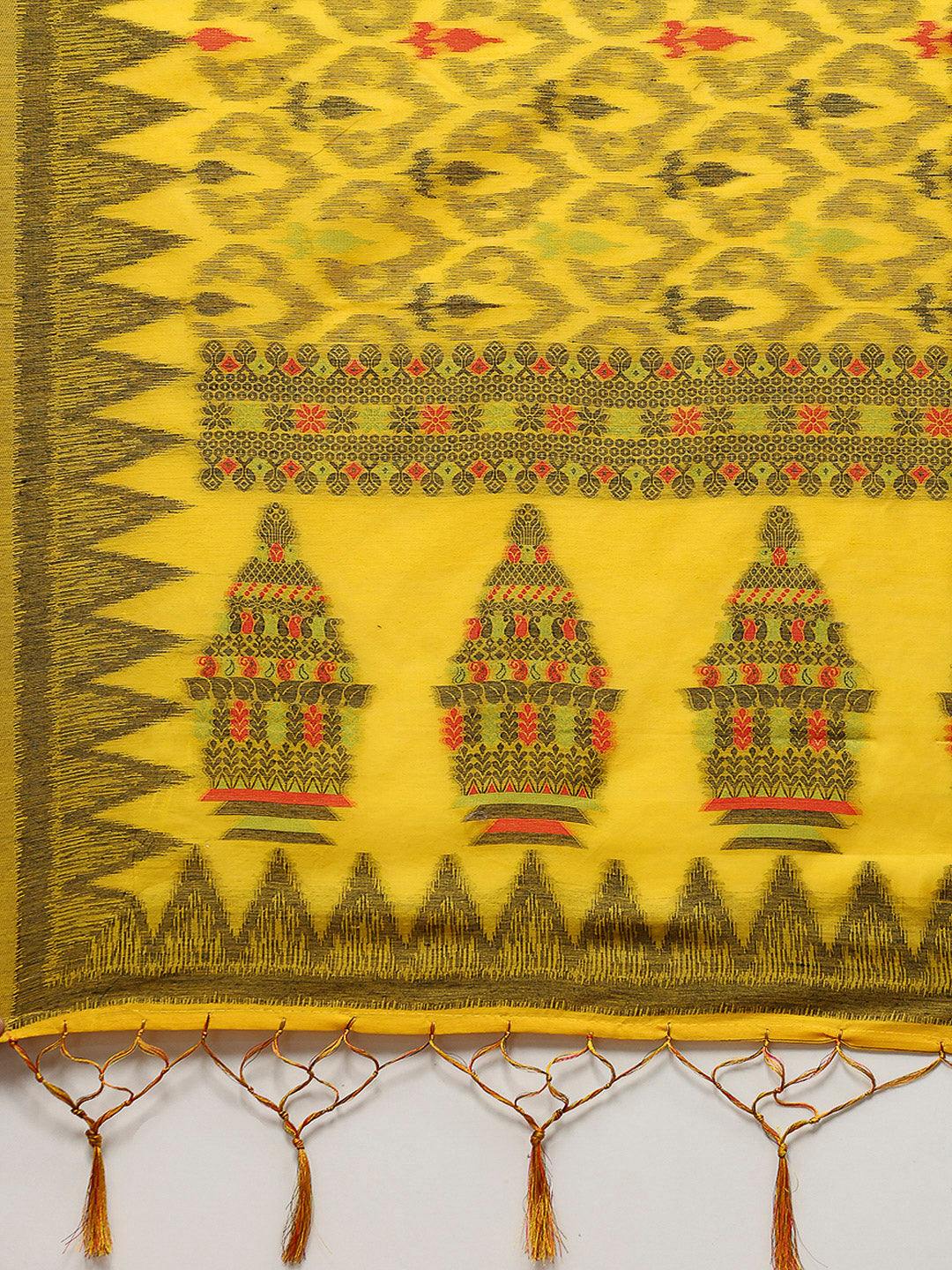 Resham Booti Woven Cotton Saree