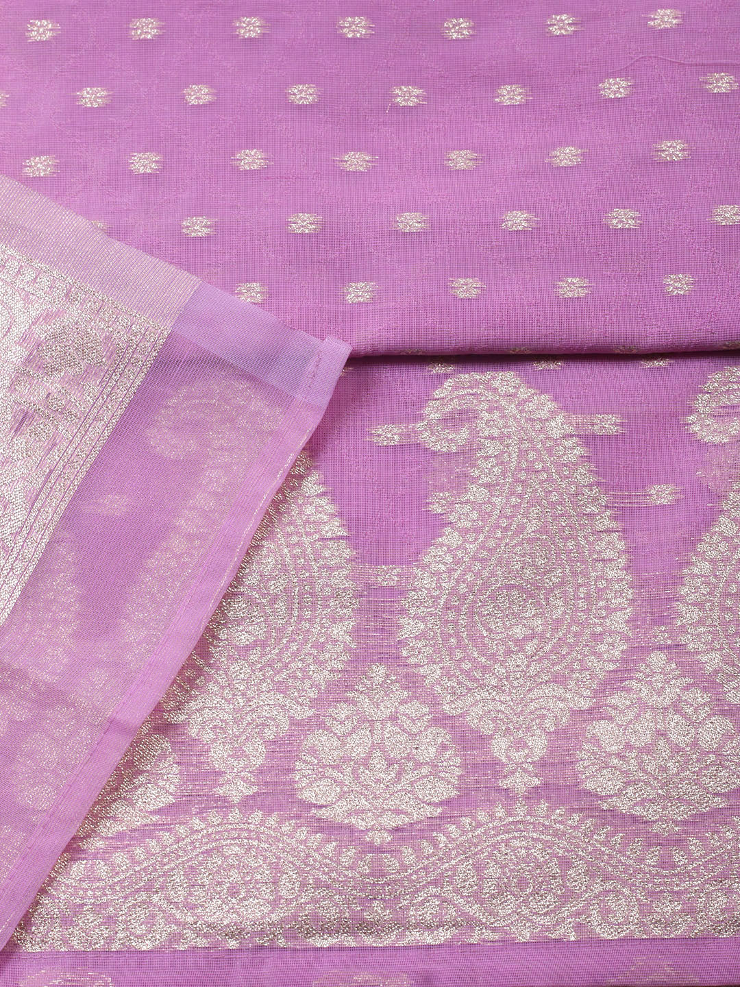 Woven Design Tissue Unstitched Suit With Pant Dupatta