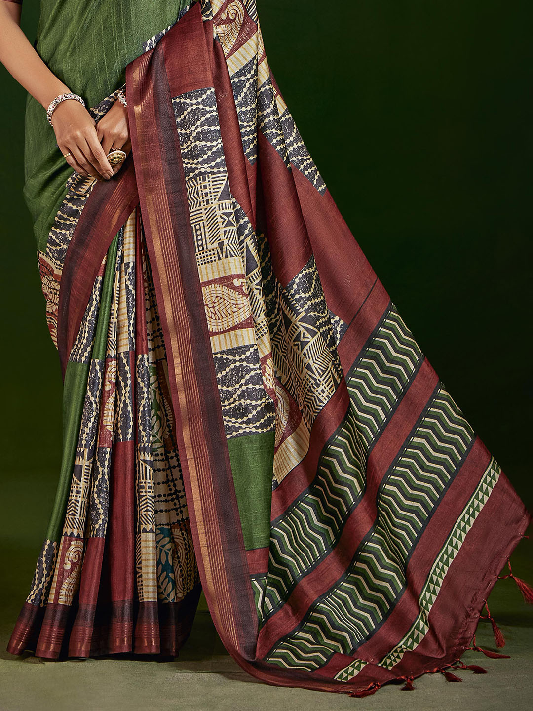 Printed Art Silk Saree