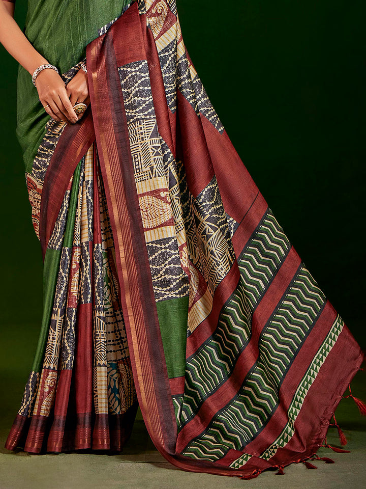 Printed Art Silk Saree