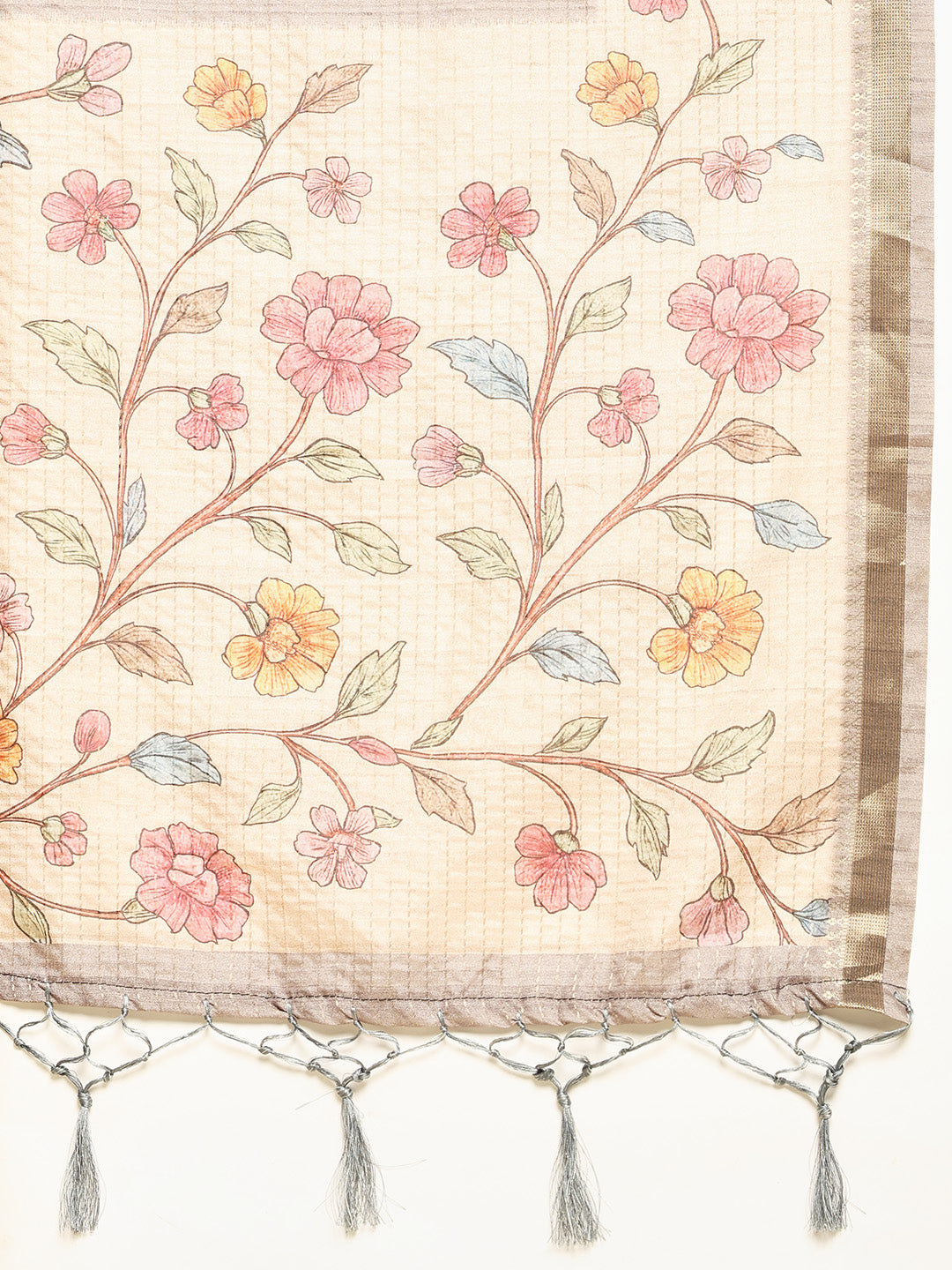 Printed Tussar Saree
