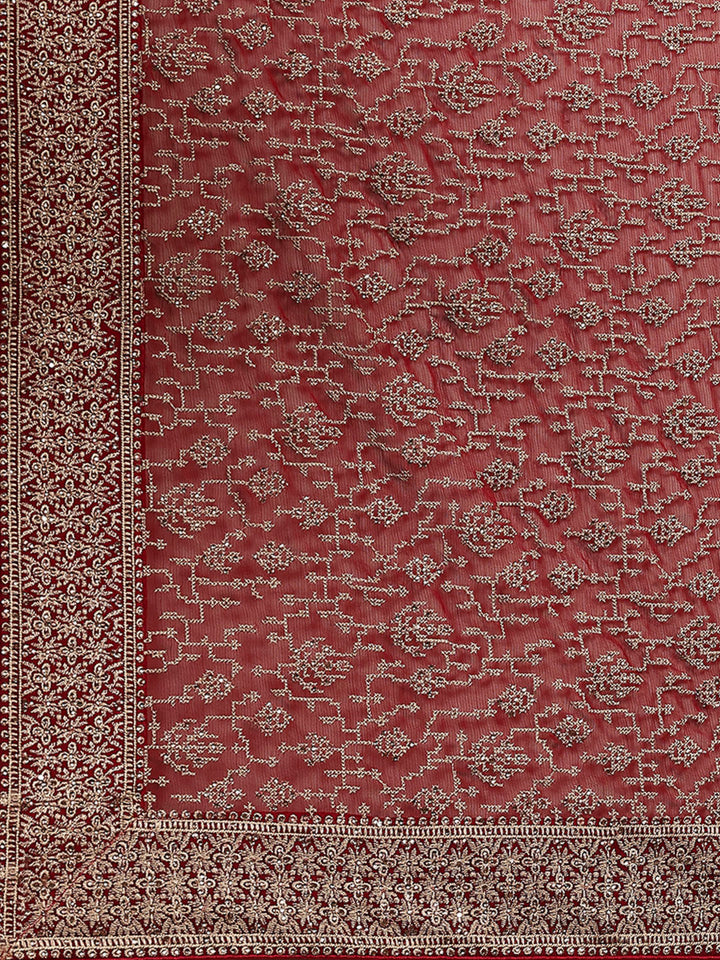 Embroidered Georgette Saree