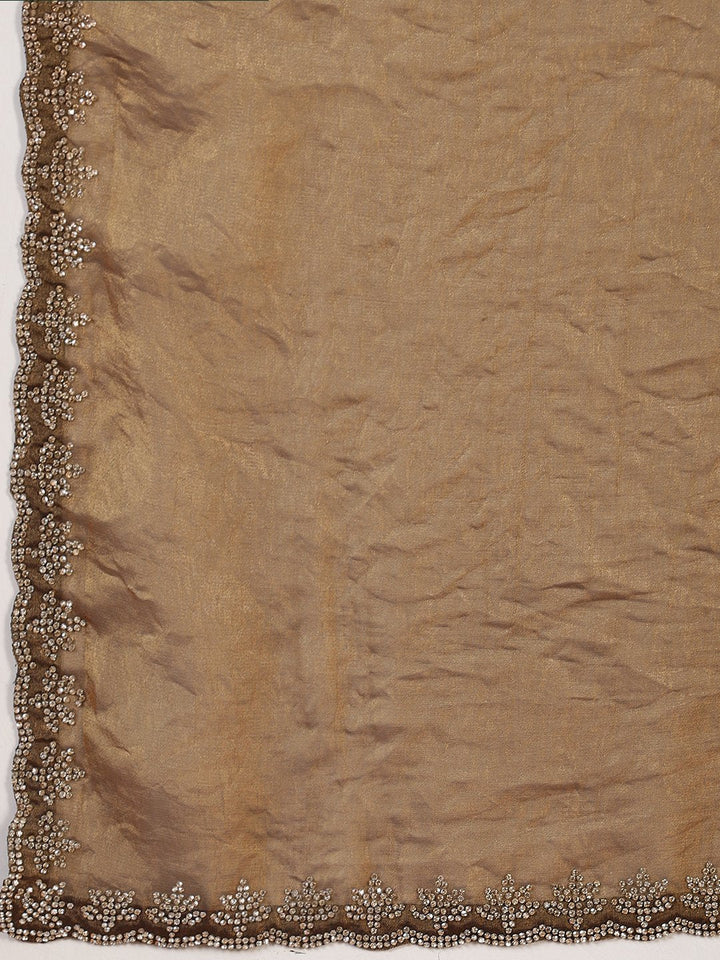 Embroidered Organza Saree