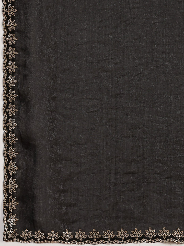 Embroidered Organza Saree
