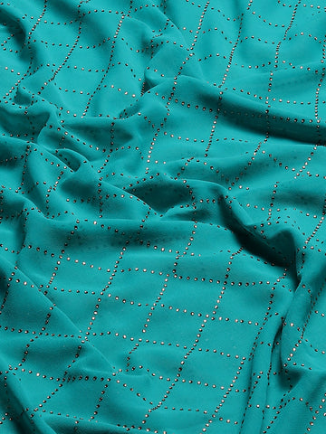 Stone Booti Woven Chiffon Saree