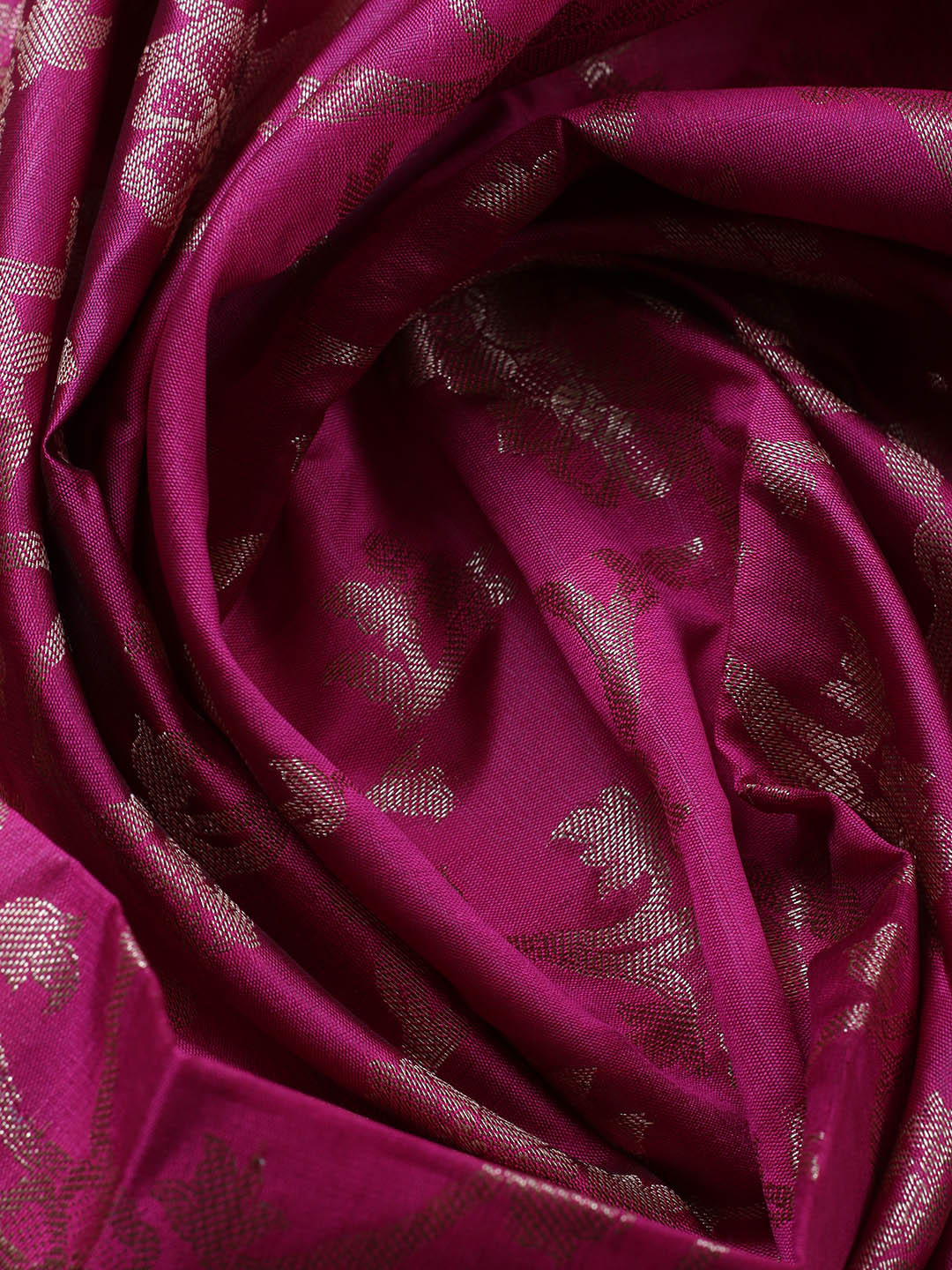 Banarasi Chanderi Unstitched Suit With Pant &amp; Dupatta