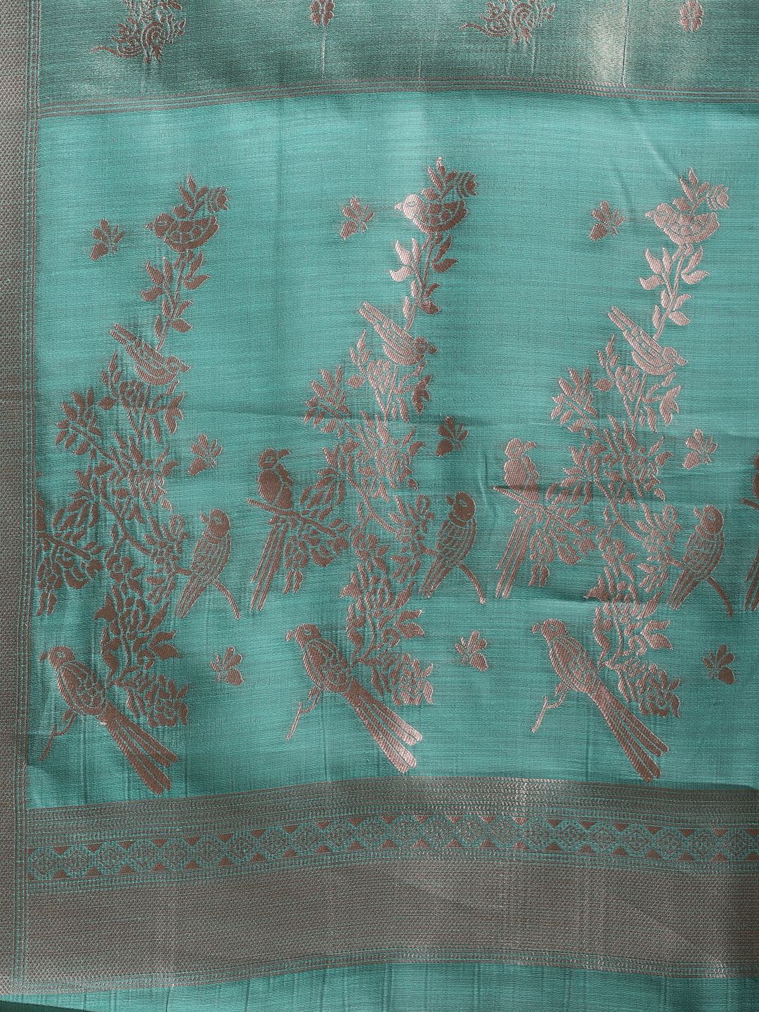 Woven Design Linen Blend Saree