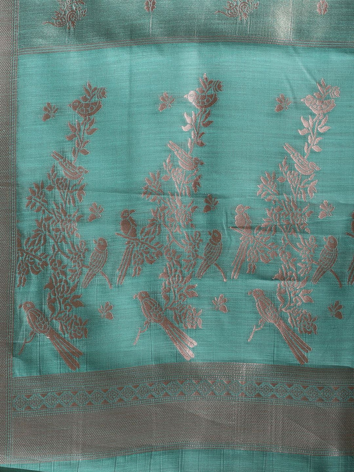 Woven Design Linen Blend Saree