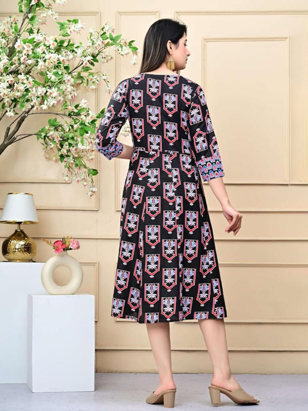 Printed Cotton Blend Kurta