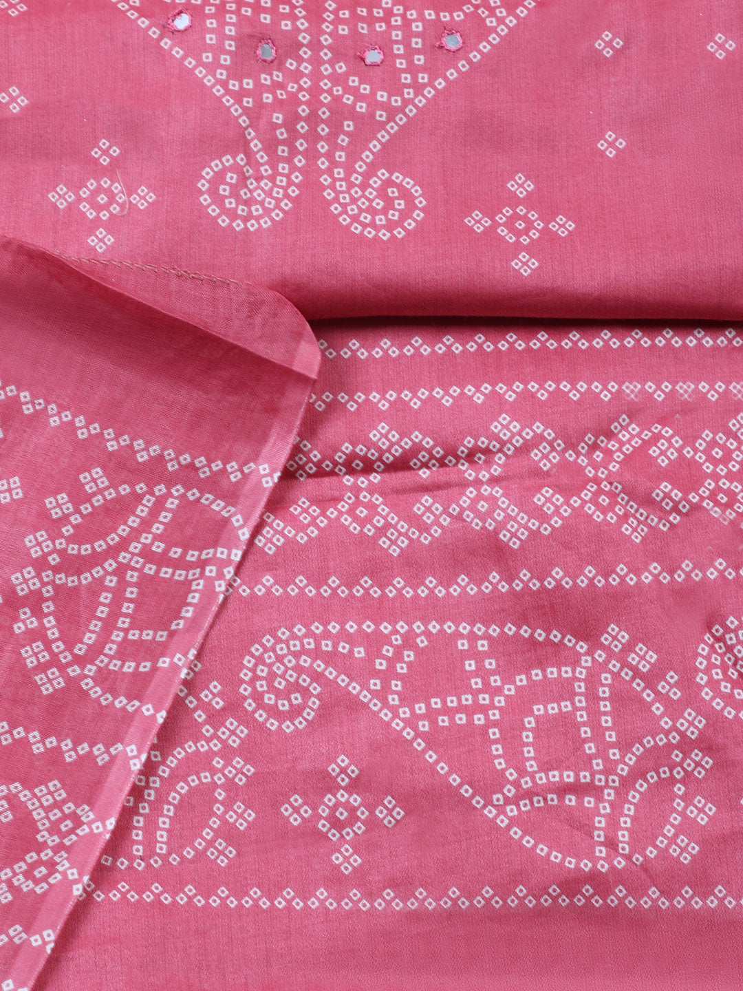 Printed Cotton Blend Unstitched Suit With Pant &amp; Dupatta