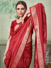 Printed Art Silk Saree